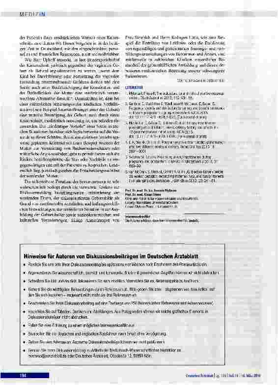 Vorschauseite 4: Indikationen, Vorzüge und Risiken einer elektiven Kaiserschnittoperation