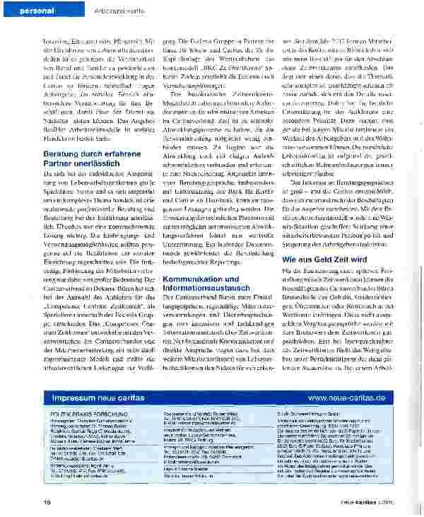Vorschauseite 2: Zeitwertkonto - heute Mehrwert, morgen Standard
