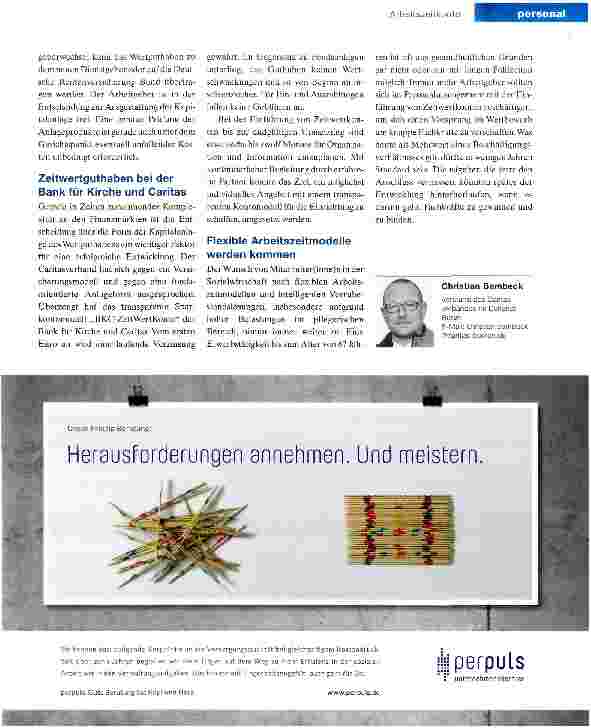 Vorschauseite 3: Zeitwertkonto - heute Mehrwert, morgen Standard