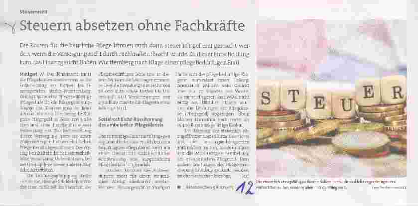 Vorschauseite 1: Steuern absetzen ohne Fachkräfte