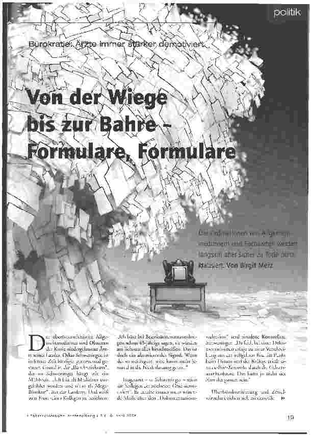 Vorschauseite 1: Von der Wiege bis zur Bahre - Formulare, Formulare