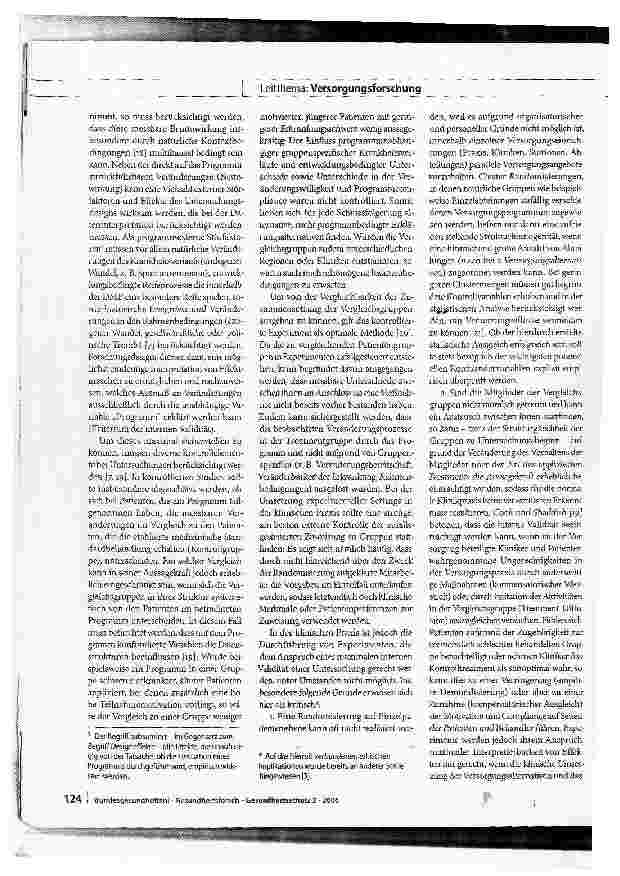 Vorschauseite 5: Methodische Ansätze in der VersorgungsforschungDas Beispiel Evaluation der Disease-Management-Programme