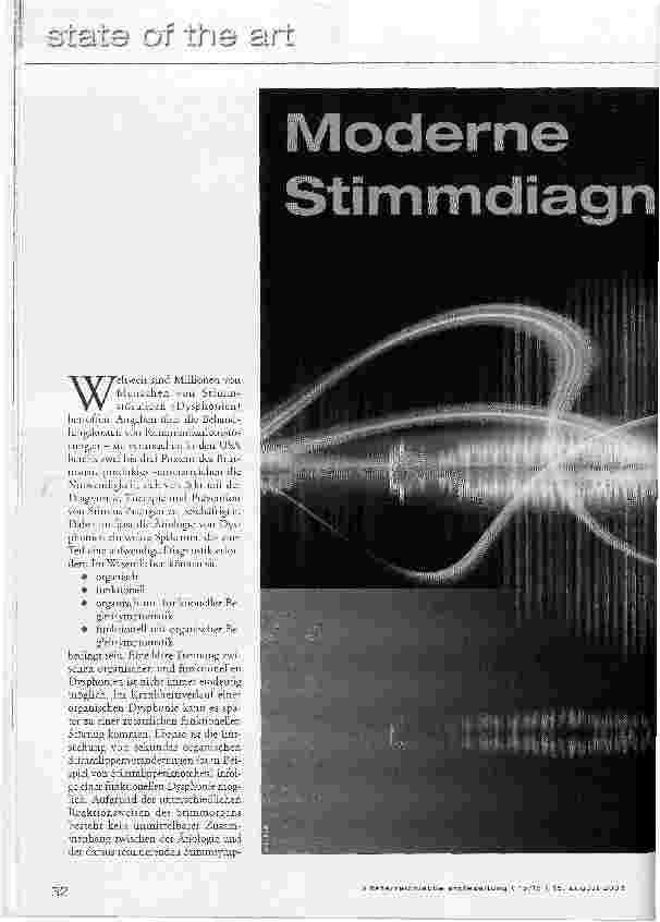 Vorschauseite 1: Moderne Stimmdiagnostik