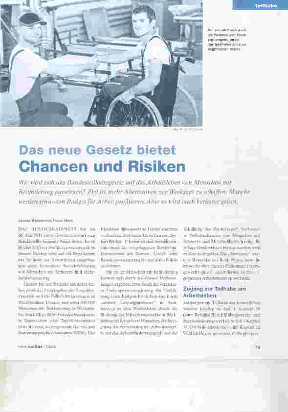 Vorschauseite 1: Das neue Gesetz bietet Chancen und Risiken