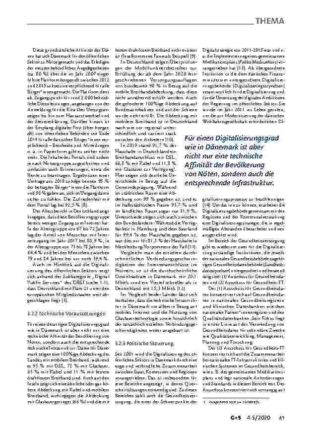 Vorschauseite 3: Wie digitalisiert ist die Gesundheitsversorgung in Dänemark im Vergleich zu Deutschland?