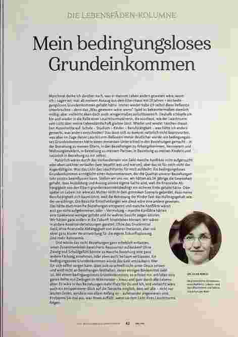 Vorschauseite 1: Mein bedingungsloses Grundeinkommen