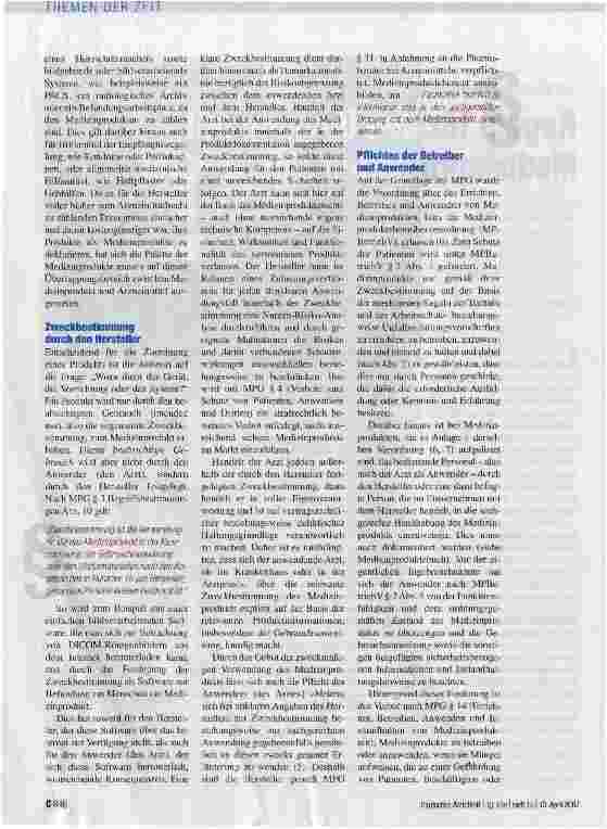 Vorschauseite 2: Regeln für den Umgang mit Medizinprodukten