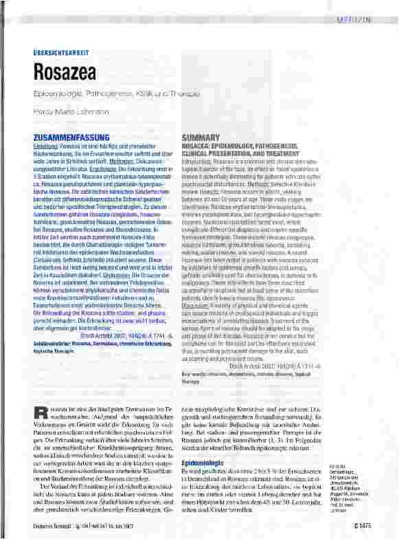 Vorschauseite 1: Rosazea