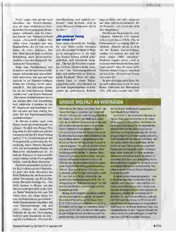 Vorschauseite 2: Von Meilensteinen und Lieschen-Müller-Medizin