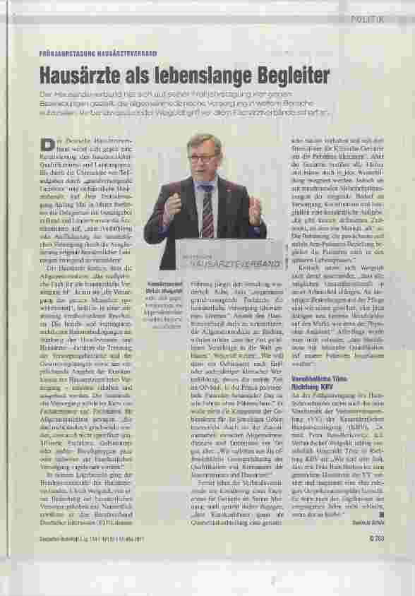 Vorschauseite 1: Hausärzte als lebenslange Begleiter
