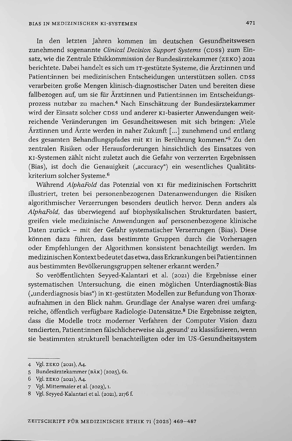 Vorschauseite 3: Bias in medizinischen KI-Systemen: Entstehung, Risiken und medizinethische Perspektiven