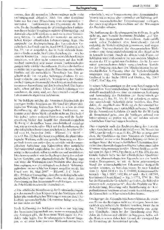 Vorschauseite 5: Abgrenzung Arzneimittel/Lebensmittel (Lactobact omni FOS)