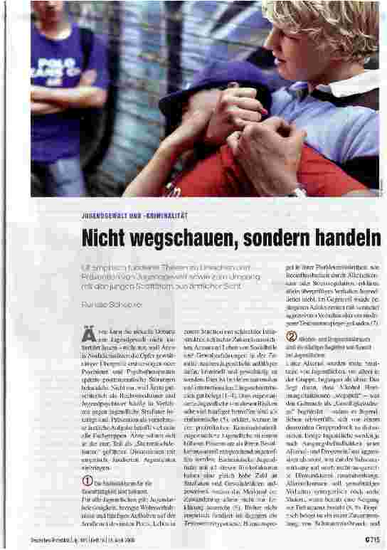 Vorschauseite 1: Nicht wegschauen, sondern handeln