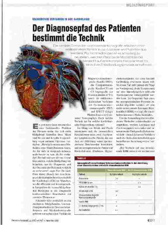 Vorschauseite 1: Der Diagnosepfad des Patienten bestimmt die Technik