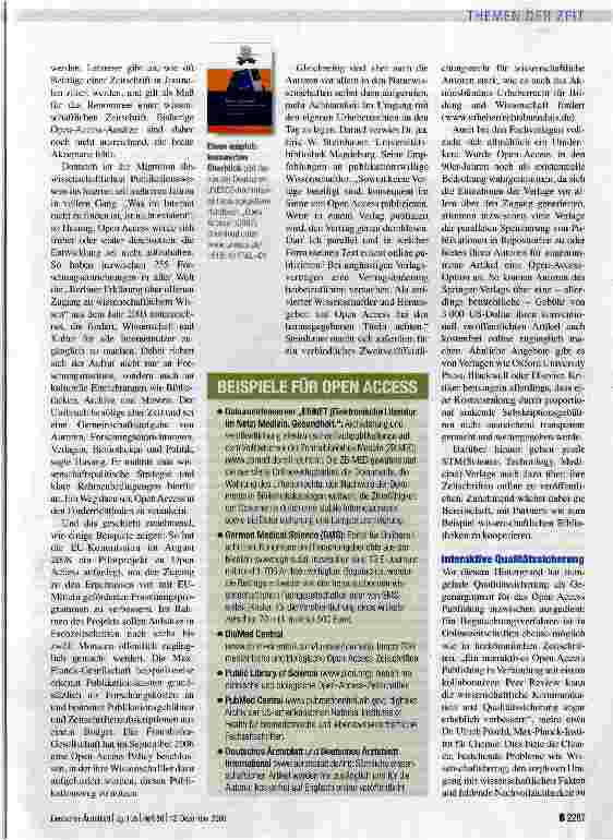 Vorschauseite 2: Publikationsweg im Wandel