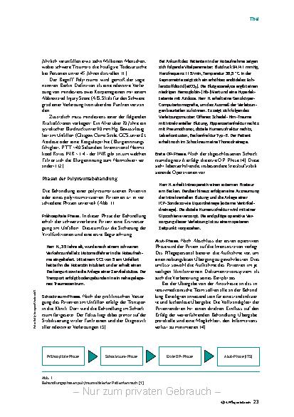 Vorschauseite 2: Von Phase zu Phase: Versorgung polytraumatisierter Patienten