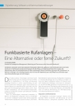 Vorschauseite 1: Funkbasierte Rufanlagen - Eine Alternative oder ferne Zukunft?