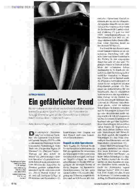 Vorschauseite 1: Ein gefährlicher Trend