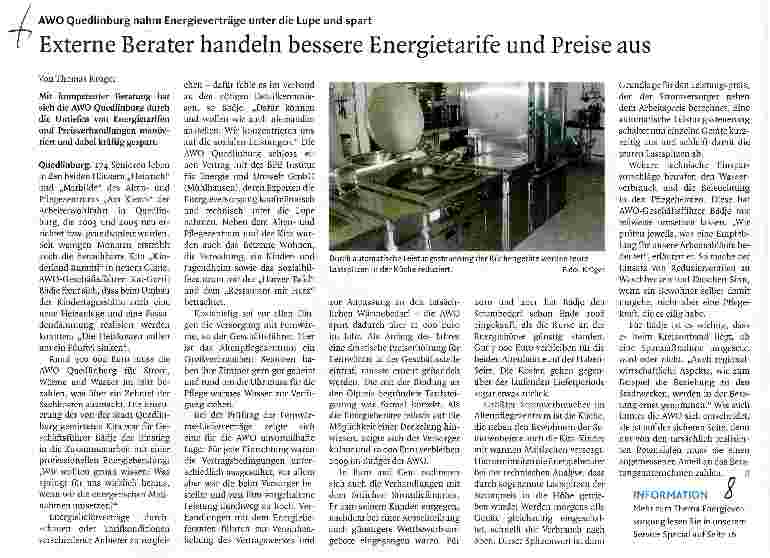 Vorschauseite 1: Externe Berater handeln bessere Energietarife und Preise aus