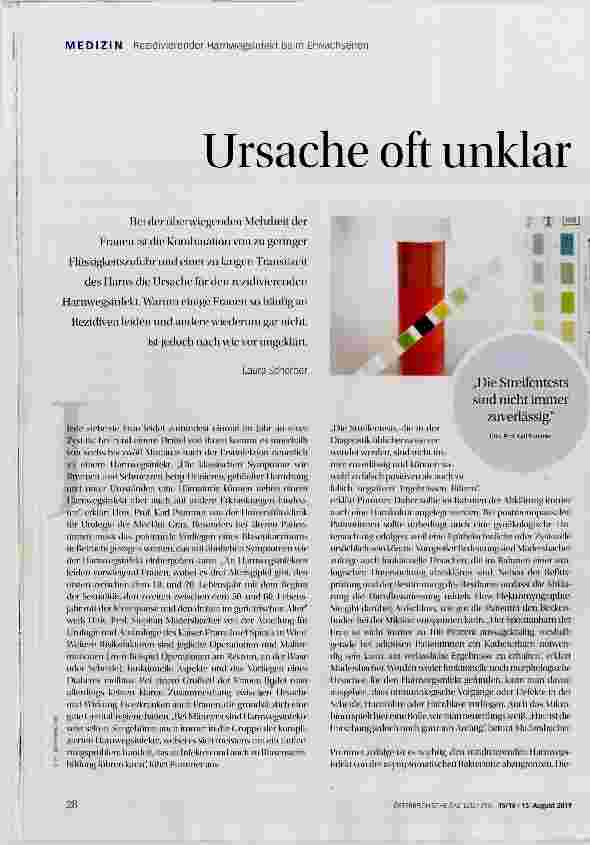 Vorschauseite 1: Ursache oft unklar