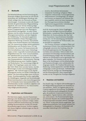 Vorschauseite 2: Digitale Praxiseinsatzplanung in der Pflegeausbildung: Entwicklung und Erprobung des webbasierten Tools „Platoo“