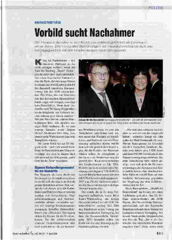 Vorschauseite 1: Vorbild sucht Nachahmer
