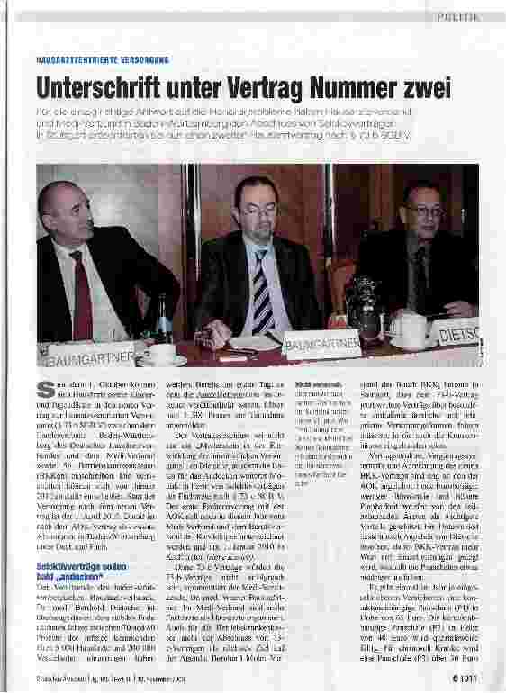 Vorschauseite 1: Unterschrift unter Vertrag Nummer zwei
