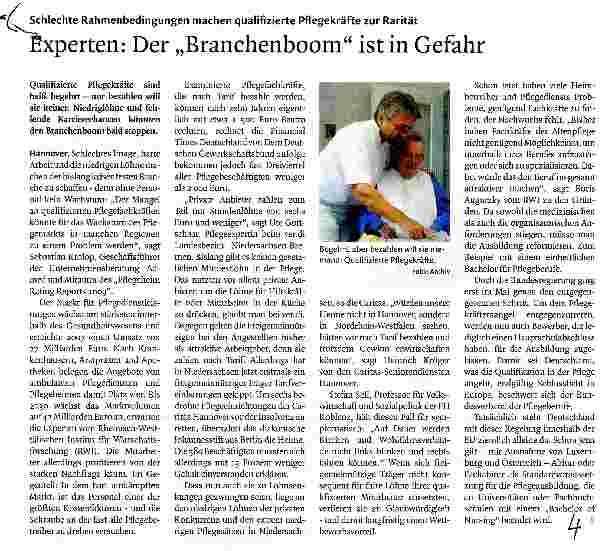 Vorschauseite 1: Experten: Der „Branchenboom ist in Gefahr