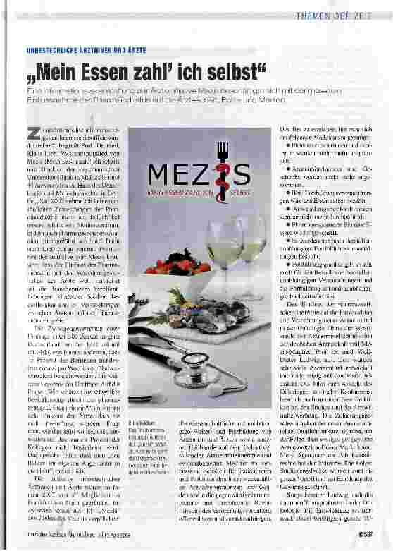 Vorschauseite 1: „Mein Essen zahle ich selbst