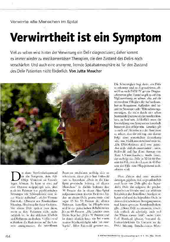 Vorschauseite 1: Verwirrtheit ist ein Symptom