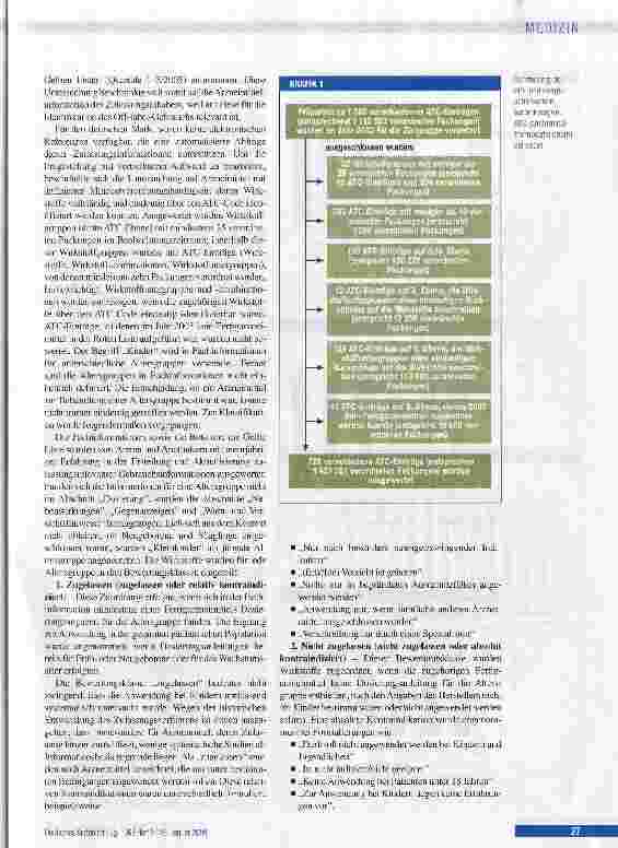 Vorschauseite 3: Off-Iabel-Gebrauch von Arzneimitteln im Kindesund Jugendalter