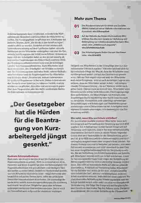 Vorschauseite 2: Quarantäne & Co. - das sagt das Arbeitsrecht