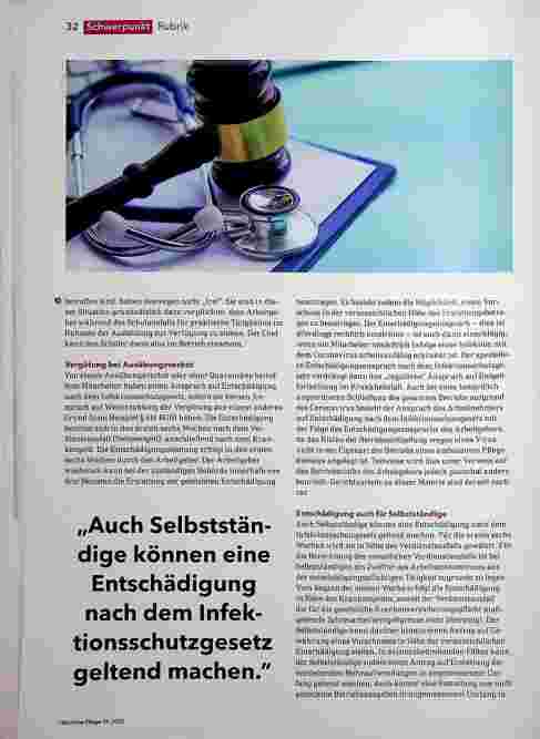 Vorschauseite 3: Quarantäne & Co. - das sagt das Arbeitsrecht