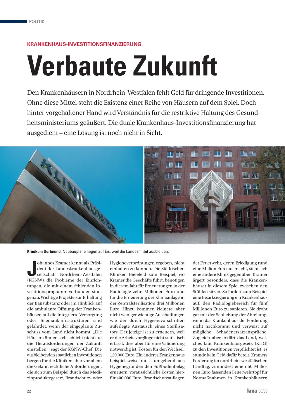 Vorschauseite 1: Verbaute Zukunft