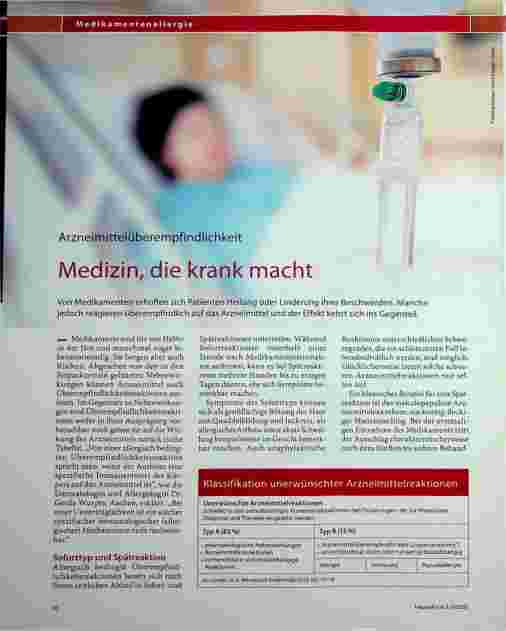Vorschauseite 1: Arzneimittelüberempfindlichkeit: Medizin, die krank macht