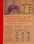 Vorschauseite 1: Die CF Physio-App - Digitale Unterstützung für das tägliche Übungsprogramm.
