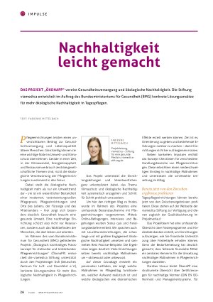 Vorschauseite 1: Nachhaltigkeit leicht gemacht