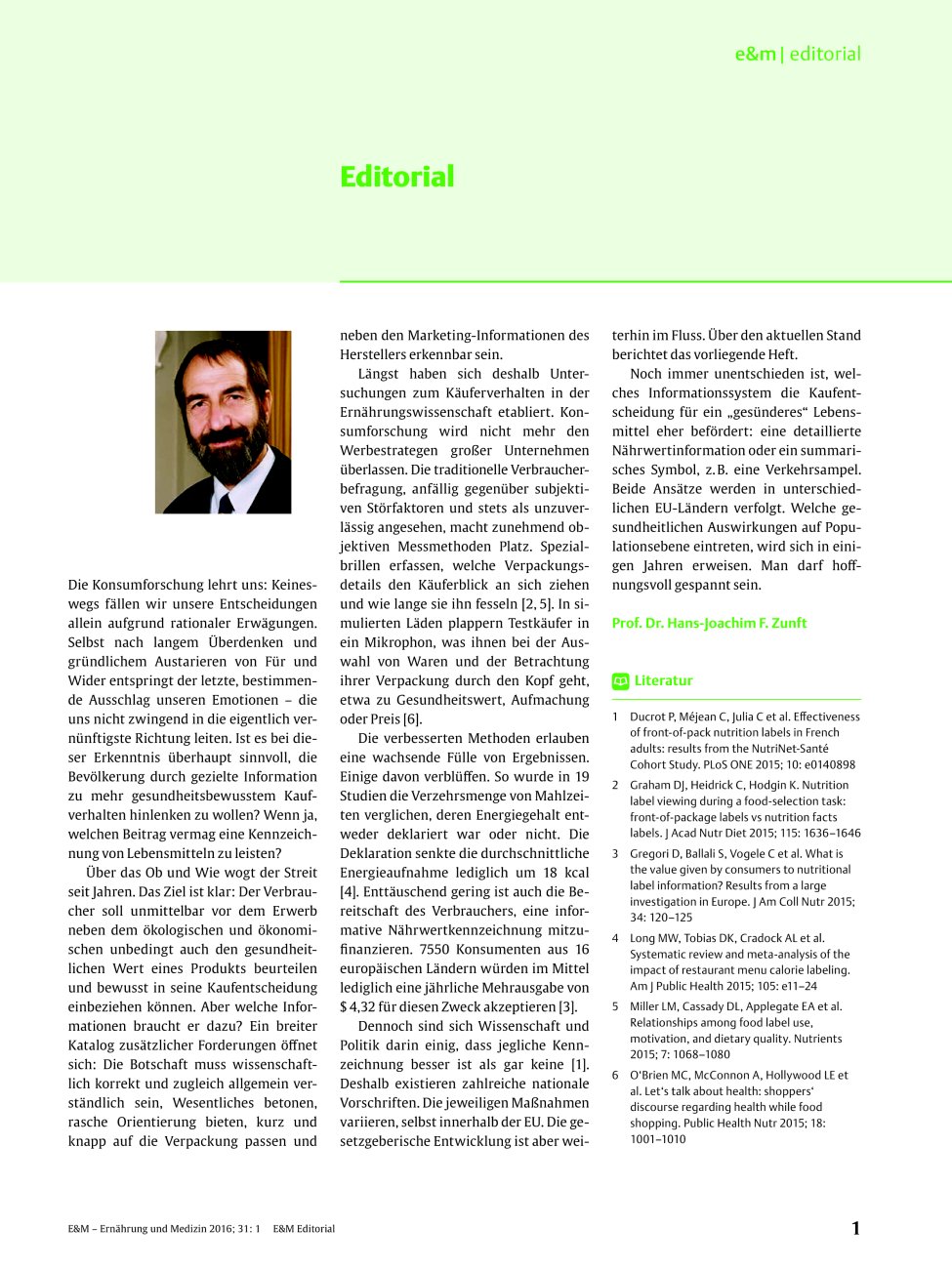 Vorschauseite 1: Editorial