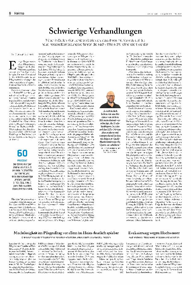 Vorschauseite 1: Schwierige Verhandlungen