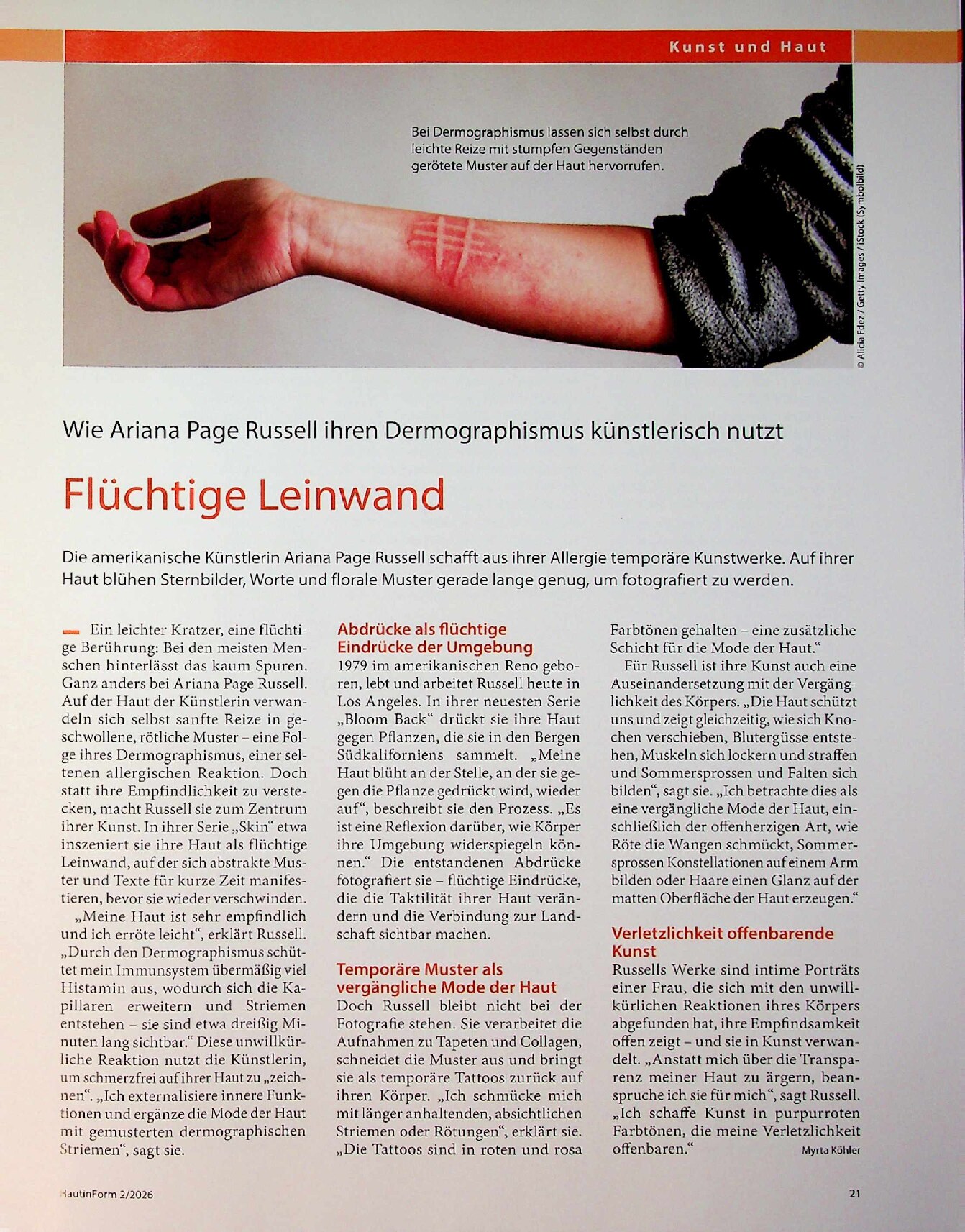 Vorschauseite 1: Flüchtige Leinwand