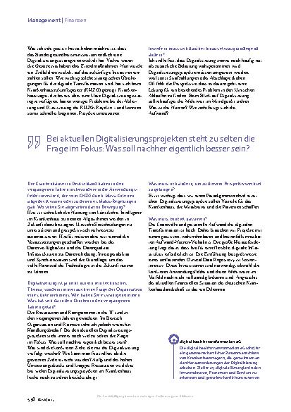 Vorschauseite 2: „Digitalisierung wird zu oft als Belastung wahrgenommen“
