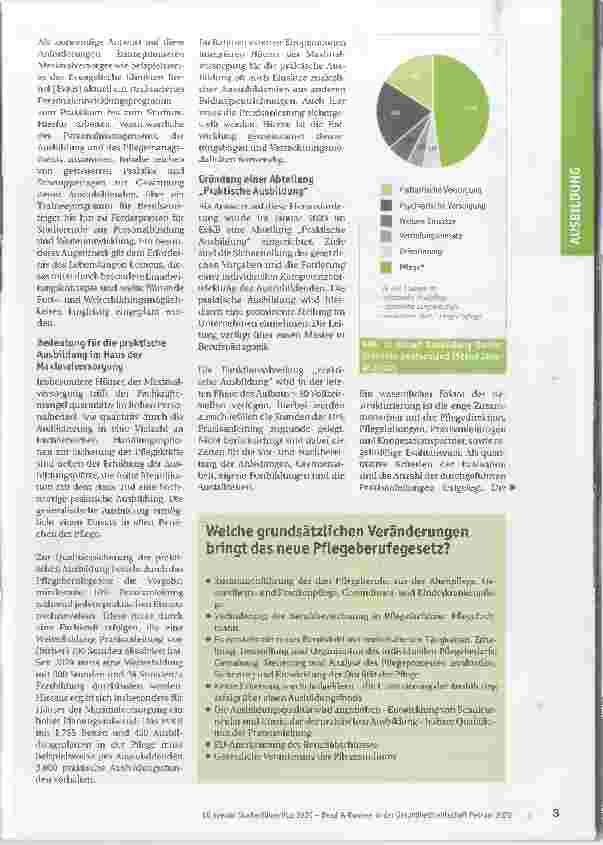 Vorschauseite 2: Neue Ausbildung in der Pflege
