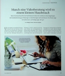 Vorschauseite 1: Manche Videoberatung wird zu einem kleinen Hausbesuch.
