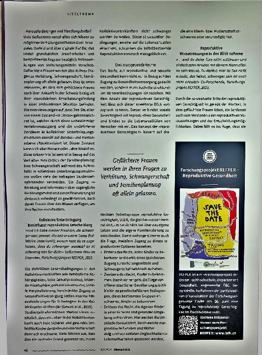 Vorschauseite 3: Reproduktive Gerechtigkeit im Fluchtkontext - Neue Perspektiven