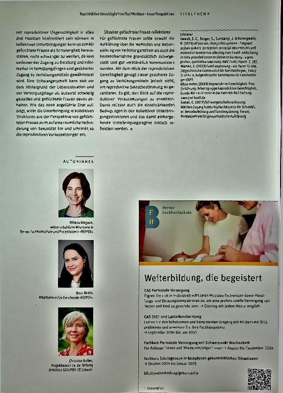 Vorschauseite 4: Reproduktive Gerechtigkeit im Fluchtkontext - Neue Perspektiven