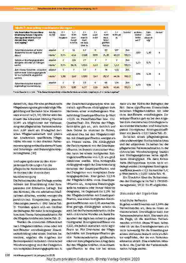 Vorschauseite 3: Pflegerische Patientenedukation im Kontext der chronischen Wundversorgung aus Sicht der Pflegenden