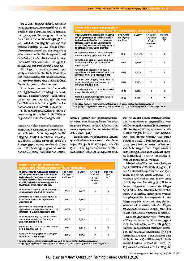 Vorschauseite 4: Pflegerische Patientenedukation im Kontext der chronischen Wundversorgung aus Sicht der Pflegenden