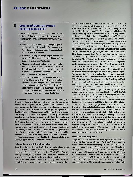 Vorschauseite 3: Gestärkte Suizidprävention fordert Verantwortung