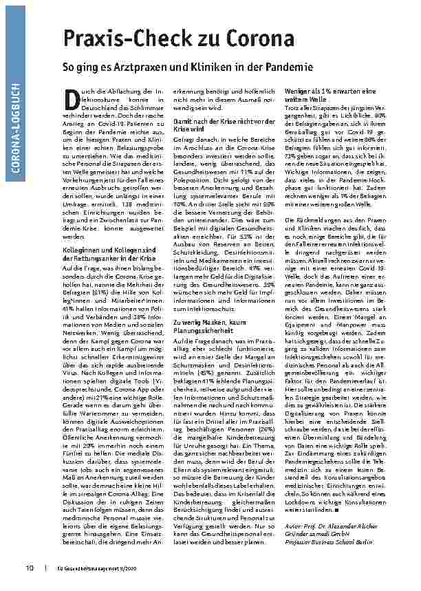 Vorschauseite 1: Praxis-Check zu Corona: So ging es Arztpraxen und Kliniken in der Pandemie