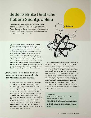 Vorschauseite 1: Jeder zehnte Deutsche hat ein Suchtproblem